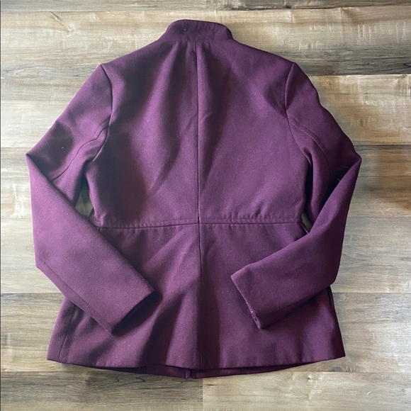 Old Navy Women's Dark Purple Pea Coat - Picture 7 of 7